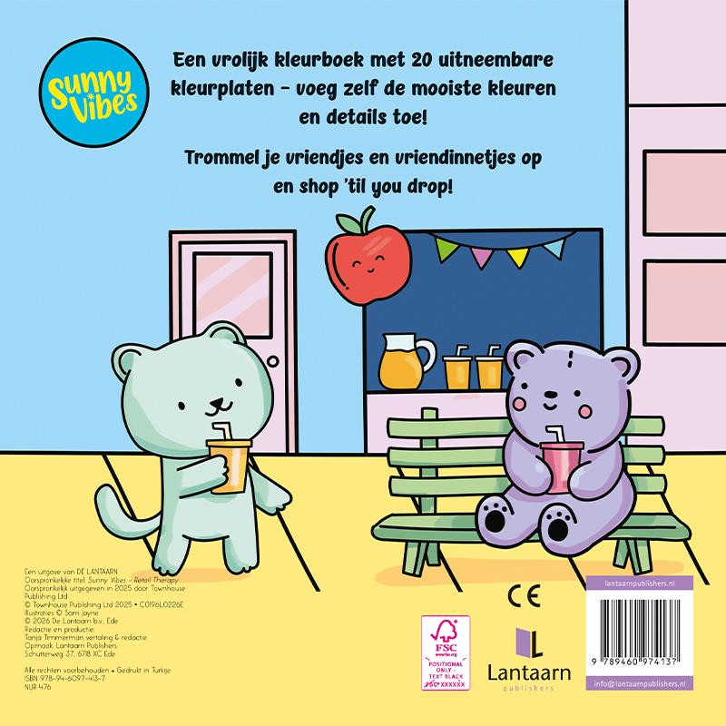 Achterkant van Sunny vibes - Happy shopping