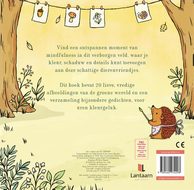 Achterkant van Kleine vriendjes van het verborgen veld