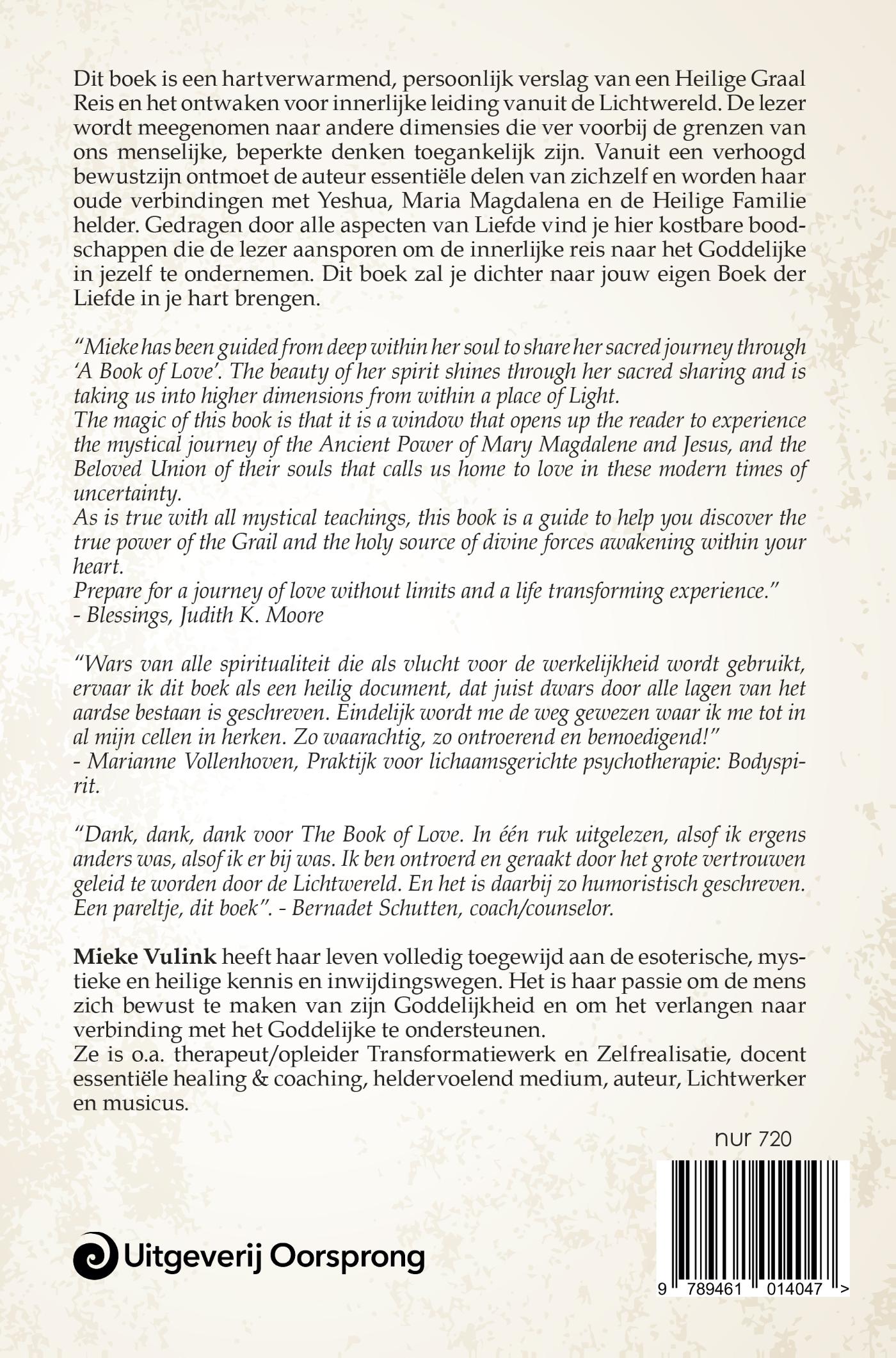 Achterkant van A Book of Love