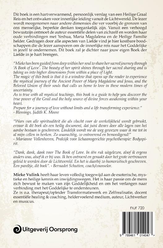 Achterkant van A Book of Love