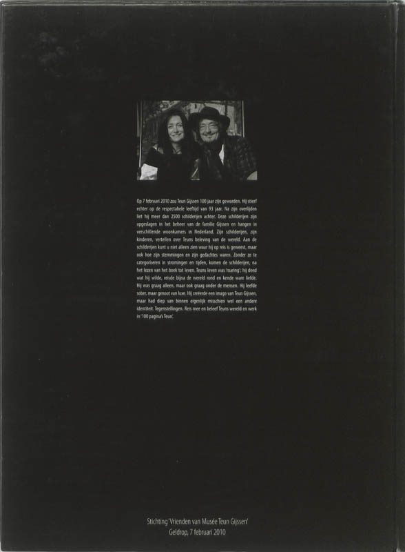 Achterkant van 100 pagina's Teun Gijssen