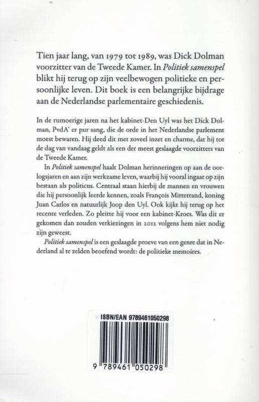 Achterkant van Politiek samenspel