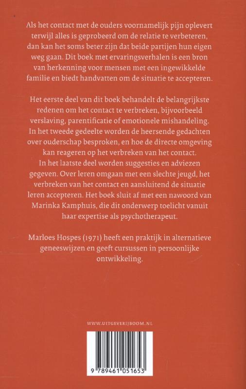 Achterkant van Breken met je ouders