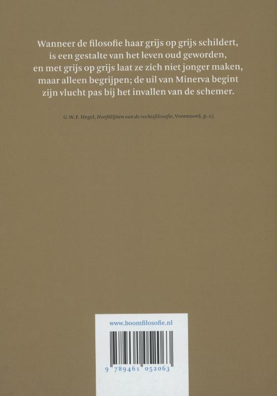 Achterkant van Hoofdlijnen van de rechtsfilosofie
