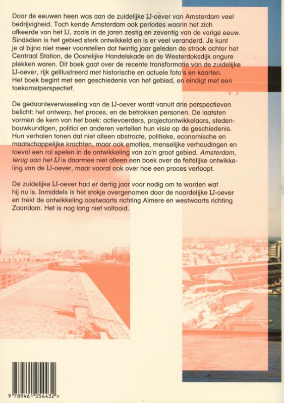 Achterkant van Amsterdam terug aan het ij