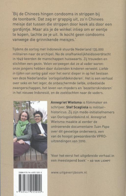 Achterkant van Liefde in tijden van oorlog