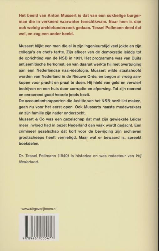 Achterkant van Mussert & Co