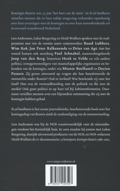Achterkant van Ik zal handhaven