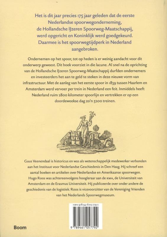 Achterkant van Ondernemen op het spoor
