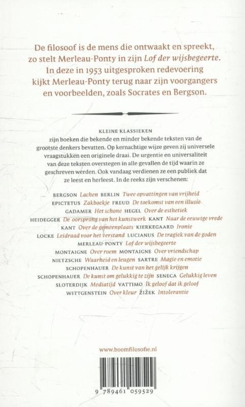 Achterkant van Lof der wijsbegeerte