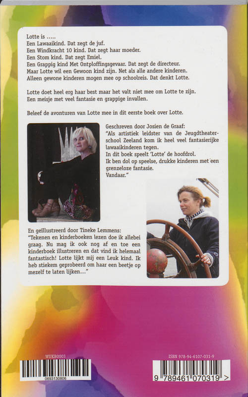 Achterkant van Lotte Lawaaikind