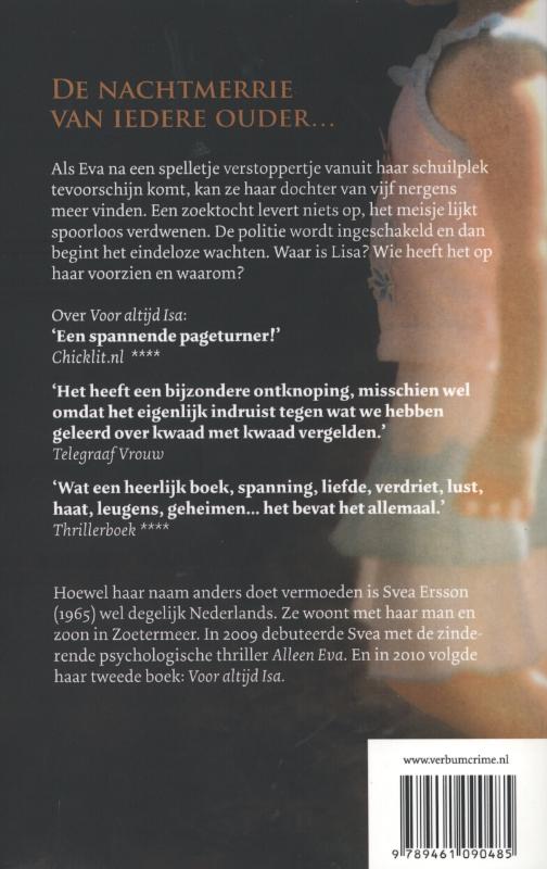 Achterkant van Zonder Lisa