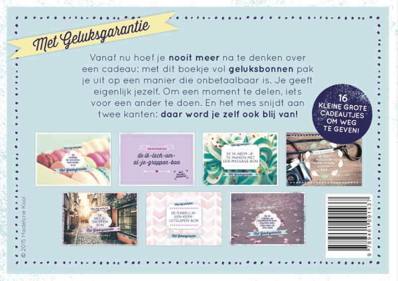 Achterkant van Het kleine groot geluk boek