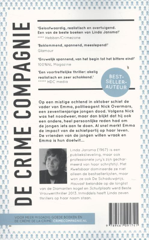 Achterkant van Vrij Spel