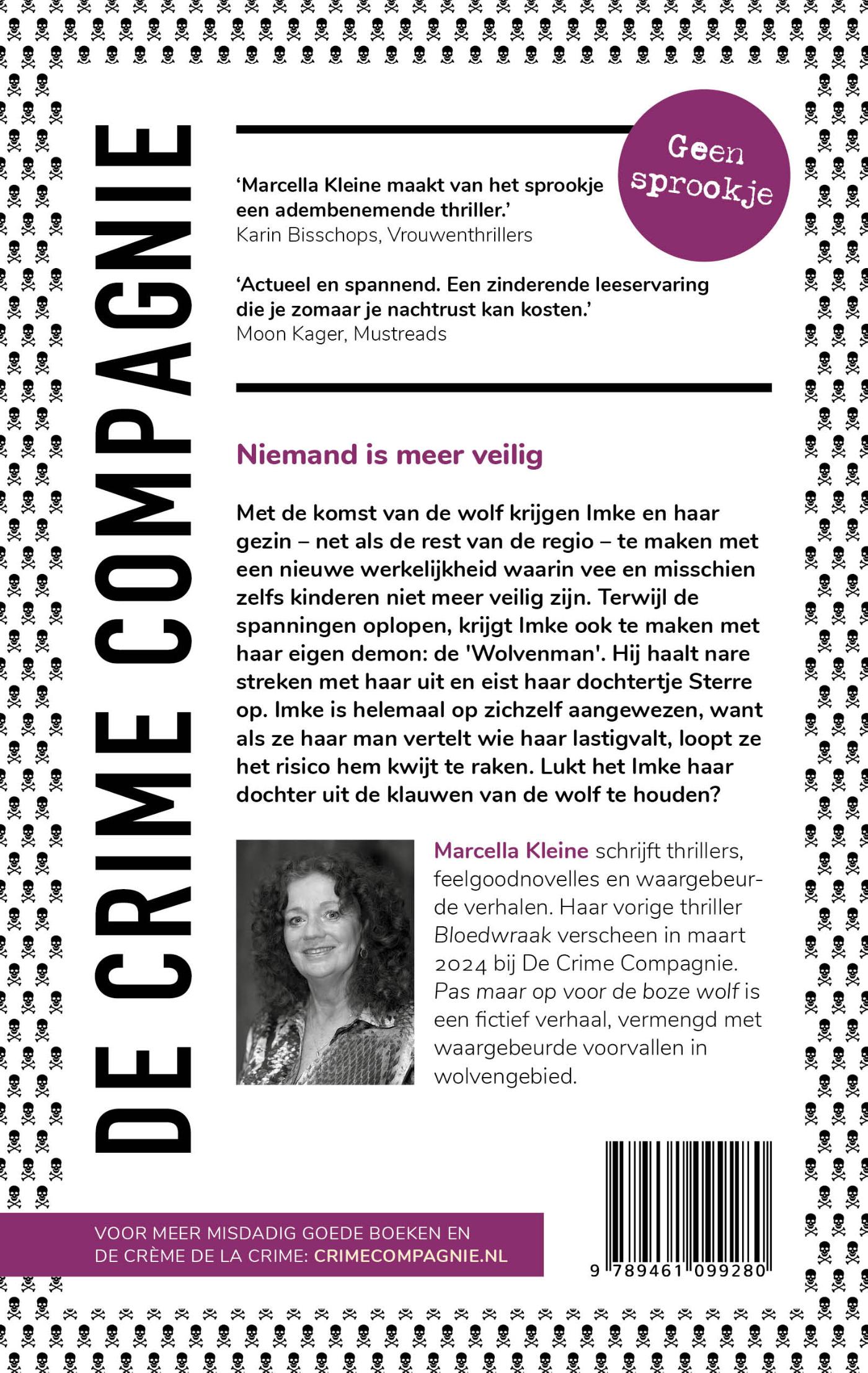 Achterkant van Pas maar op voor de boze wolf