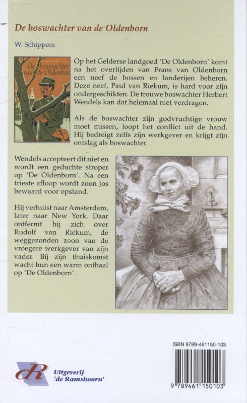 Achterkant van De boswachter van de Oldenborn