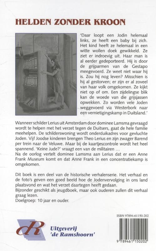 Achterkant van Helden zonder kroon