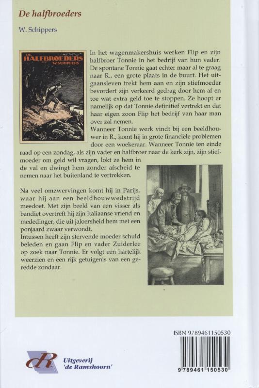 Achterkant van De halfbroeders