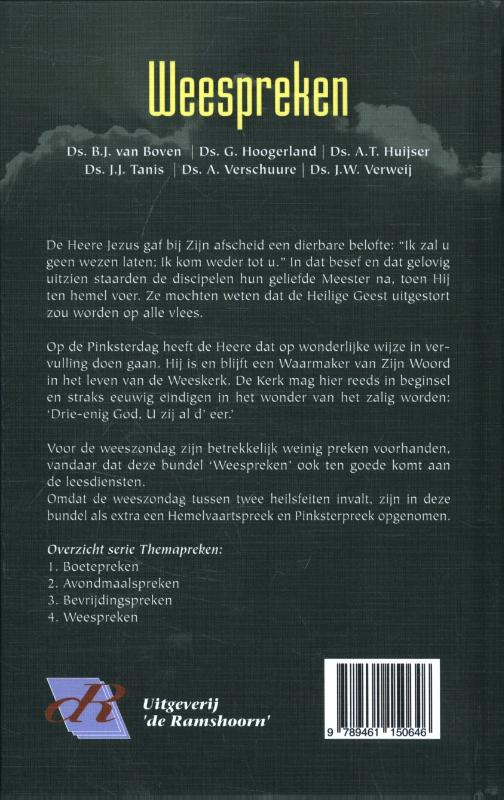 Achterkant van Weespreken