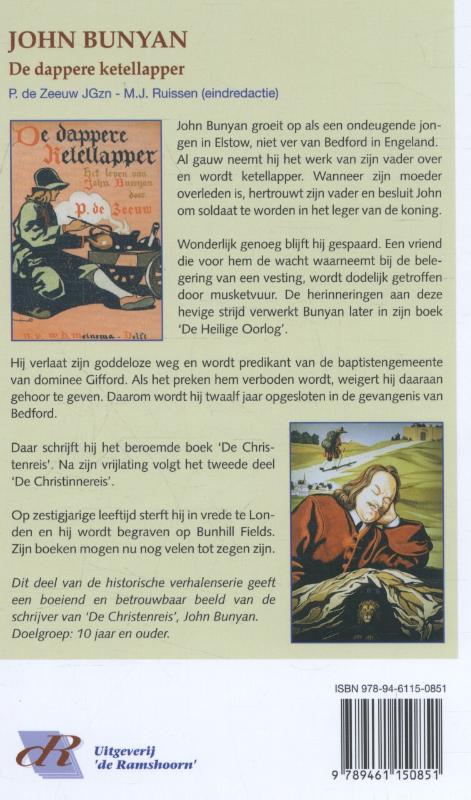 Achterkant van John Bunyan, de dappere ketellapper