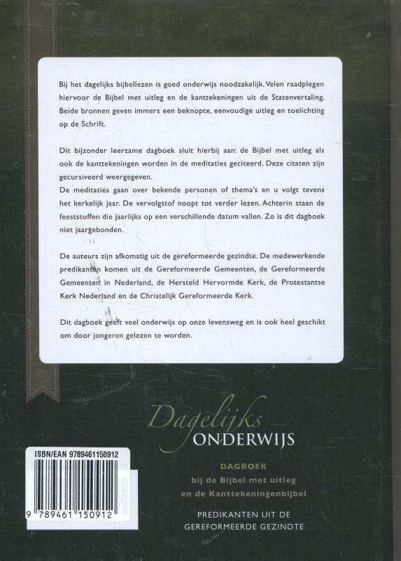 Achterkant van Dagelijks onderwijs