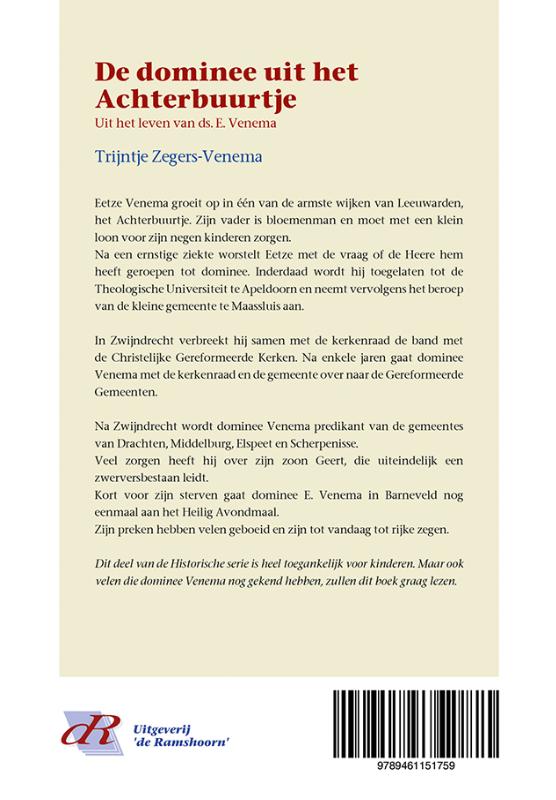 Achterkant van De dominee uit het Achterbuurtje