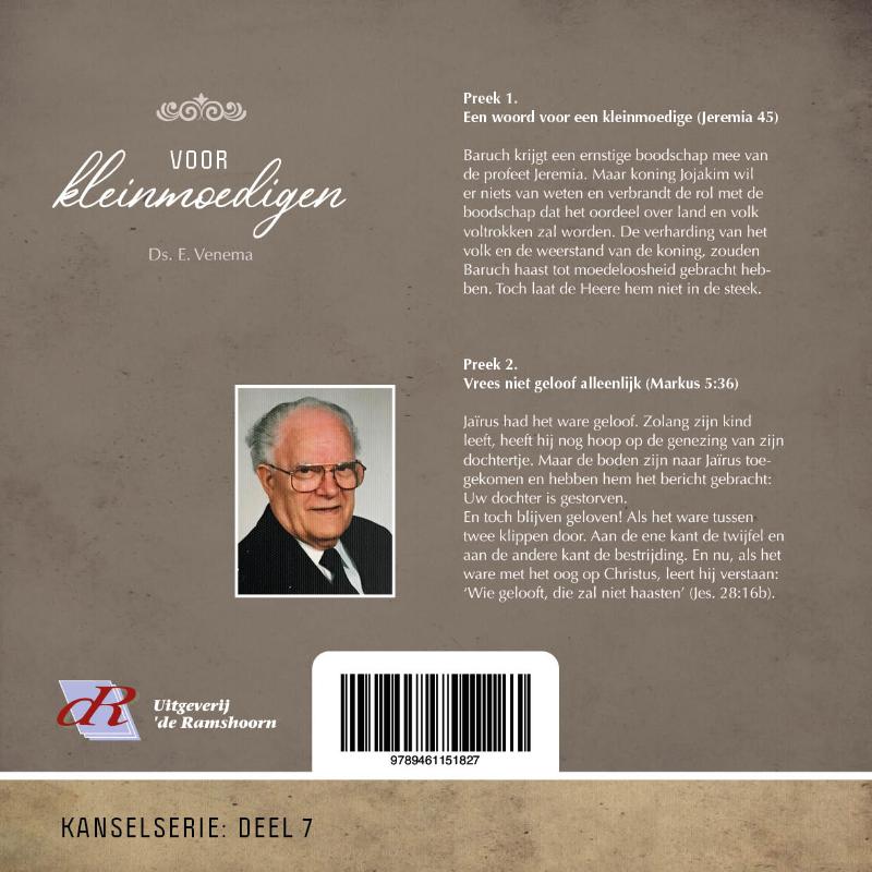 Achterkant van Voor kleinmoedigen