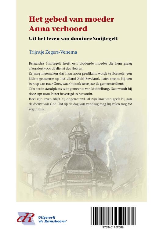 Achterkant van Het gebed van moeder Anna verhoord