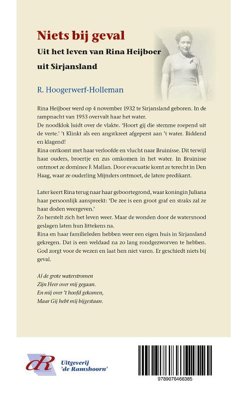 Achterkant van Niets bij geval