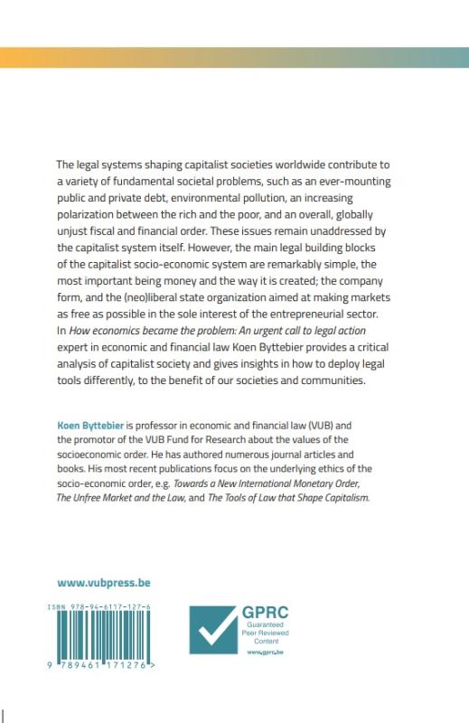 Achterkant van How economics became the problem