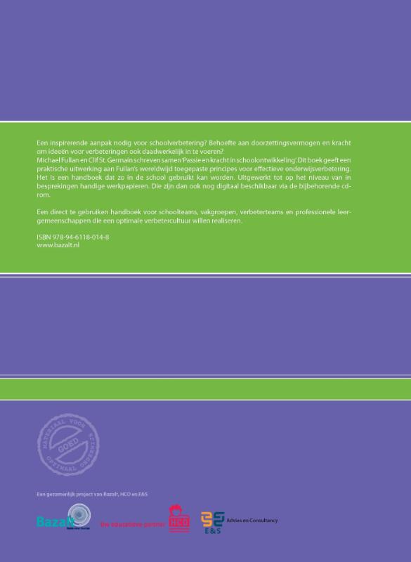 Achterkant van Passie en kracht in schoolontwikkeling