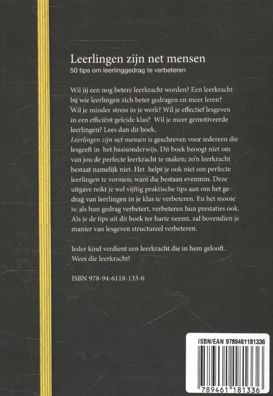 Achterkant van Leerlingen zijn net mensen