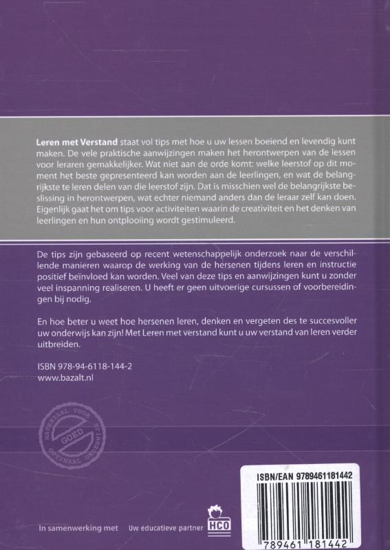 Achterkant van Leren met verstand