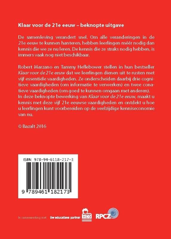 Achterkant van Klaar voor de 21e eeuw