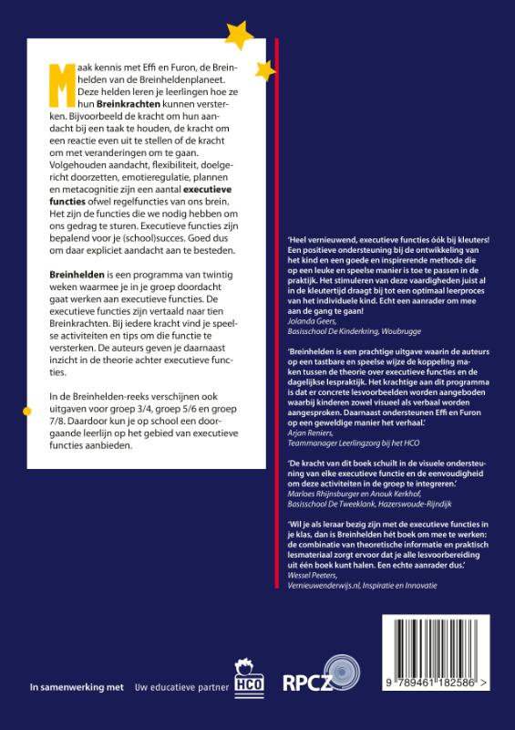 Achterkant van Breinhelden voor groep 1-2