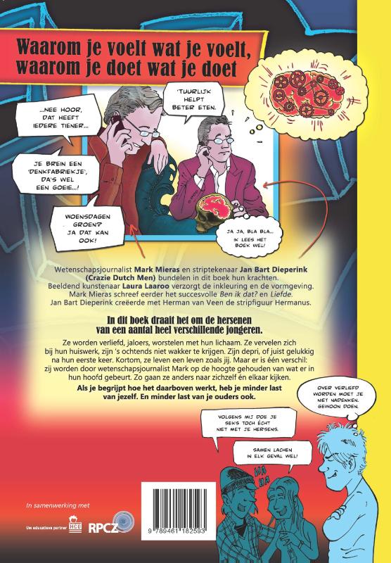 Achterkant van Heftige Hersens!