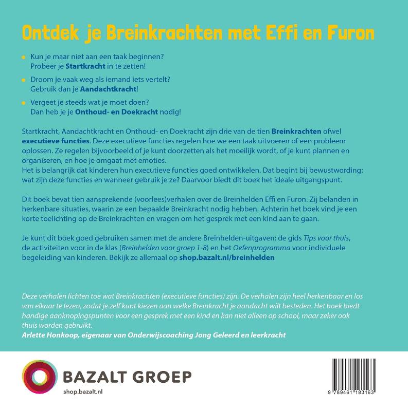 Achterkant van Ontdek je Breinkrachten met Effi en Furon