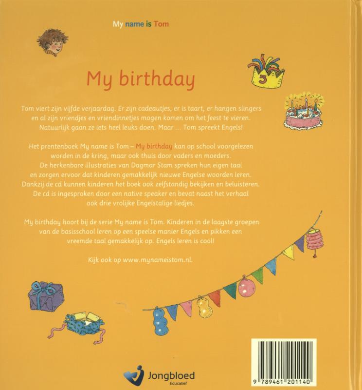 Achterkant van My birthday
