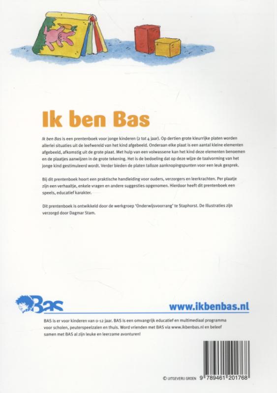 Achterkant van Ik ben Bas