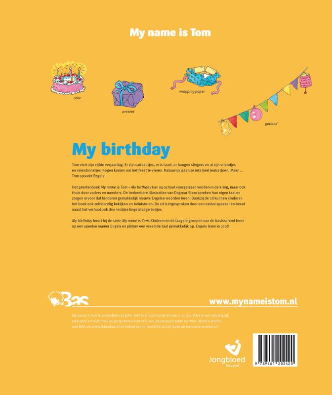 Achterkant van My birthday