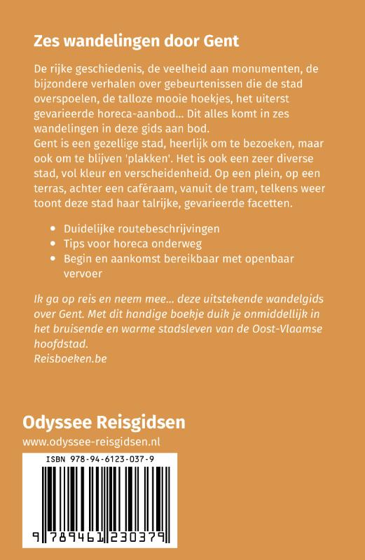Achterkant van Wandelen in Gent
