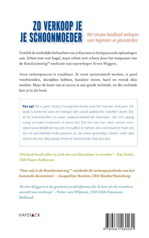 Achterkant van Zo verkoop je je schoonmoeder