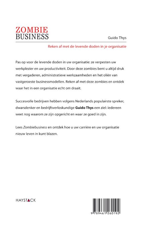 Achterkant van Zombiebusiness