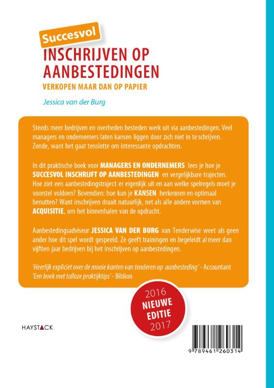 Achterkant van Succesvol inschrijven op aanbestedingen