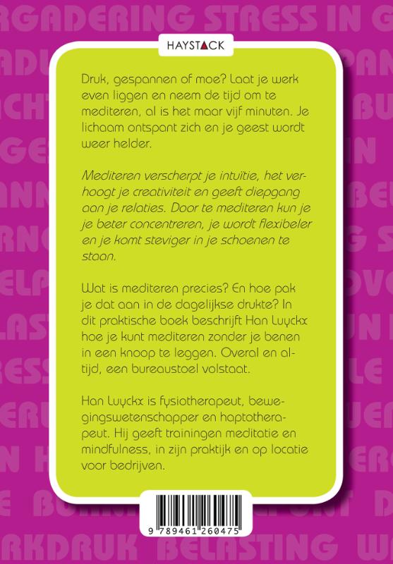Achterkant van Effe zitten