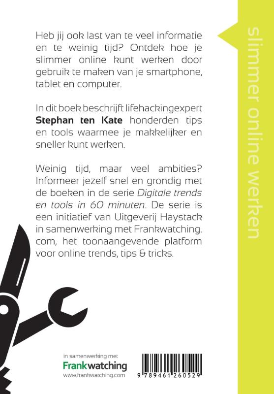 Achterkant van Slimmer online werken in 60 minuten
