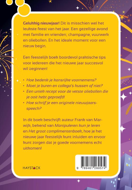 Achterkant van Gelukkig nieuwjaar