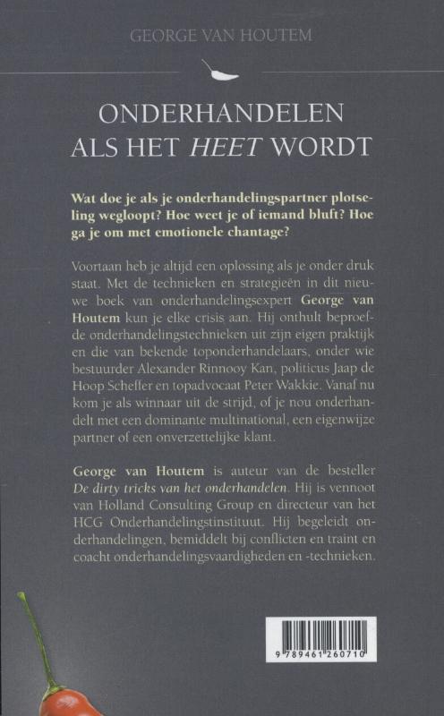 Achterkant van Onderhandelen als het heet wordt
