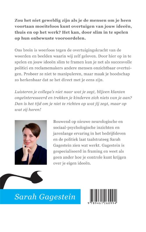 Achterkant van Denk niet aan een roze olifant