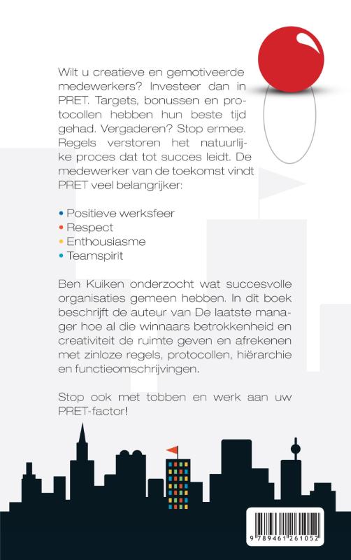 Achterkant van De pretfactor